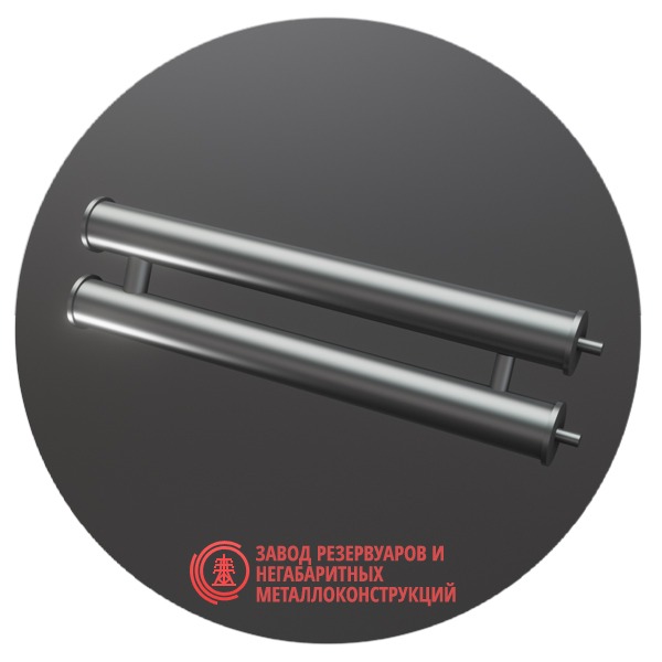 Регистры отопления двухрядные РСП-2x114x4.0-11000 мм