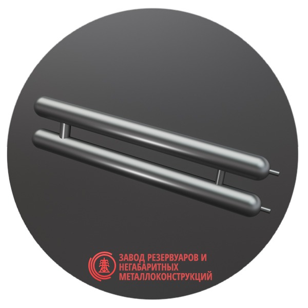 Регистры отопления двухрядные РСЭ-2x133x4.0-9000 мм