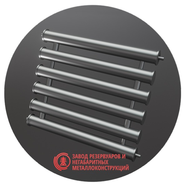 Регистры отопления шестирядные РСП-6x159x4.0-9000 мм